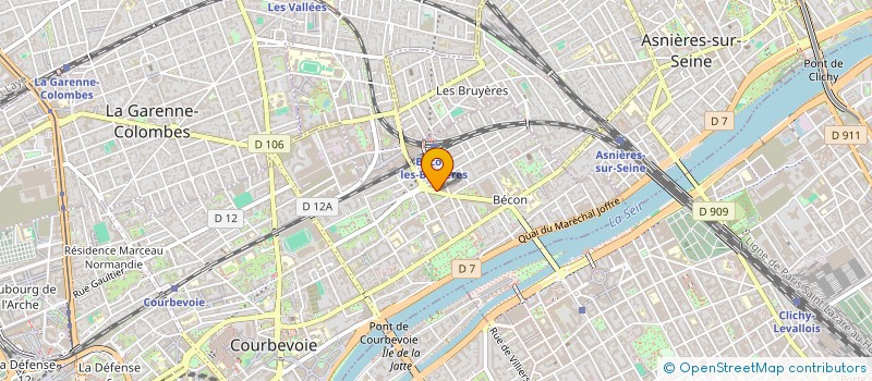localisation de l'entreprise ALISE PLUS à COURBEVOIE