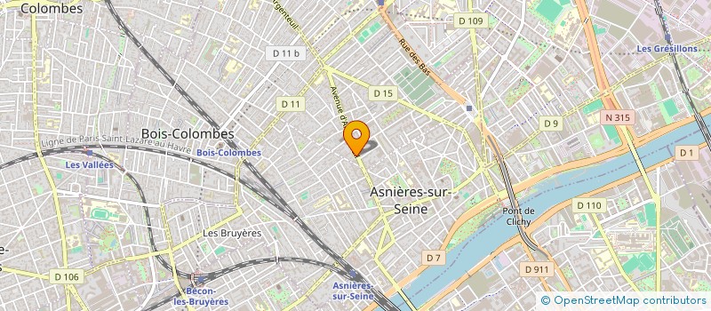 localisation de l'entreprise ALISEE à ASNIERES-SUR-SEINE