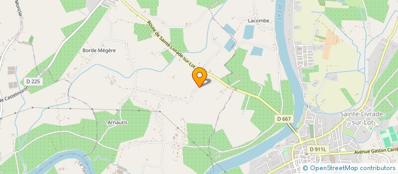 localisation de l'entreprise ALISERV  SAINT ETIENNE DE FOUGERES