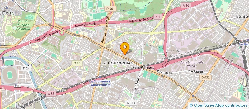 localisation de l'entreprise ALISHAN RESTAURANT à LA COURNEUVE