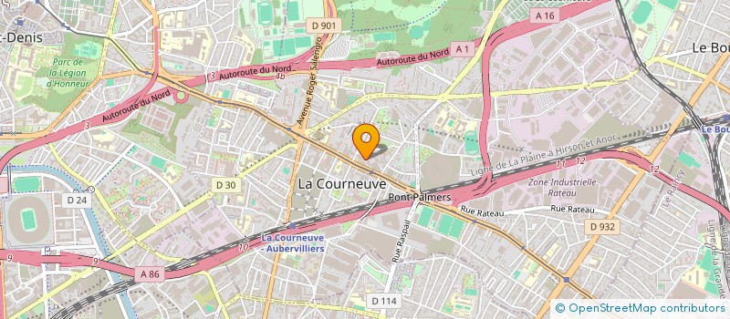 localisation de l'entreprise ALISHAN TRADING à LA COURNEUVE