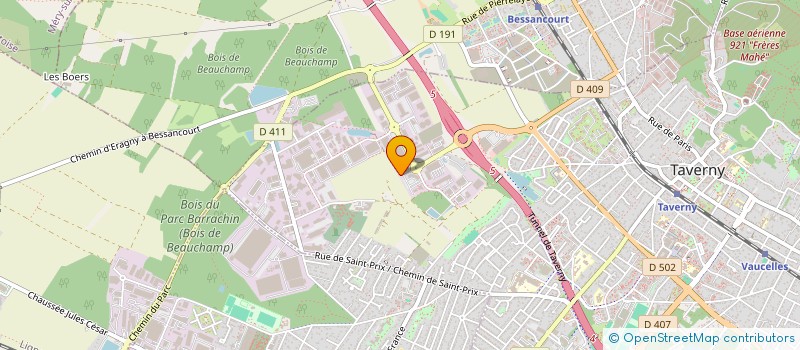 localisation de l'entreprise ALISIBAR  TAVERNY