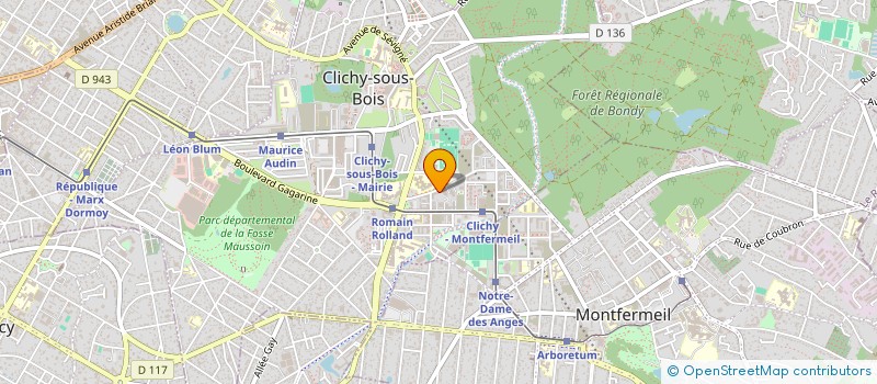 localisation de l'entreprise ALISKA à CLICHY-SOUS-BOIS