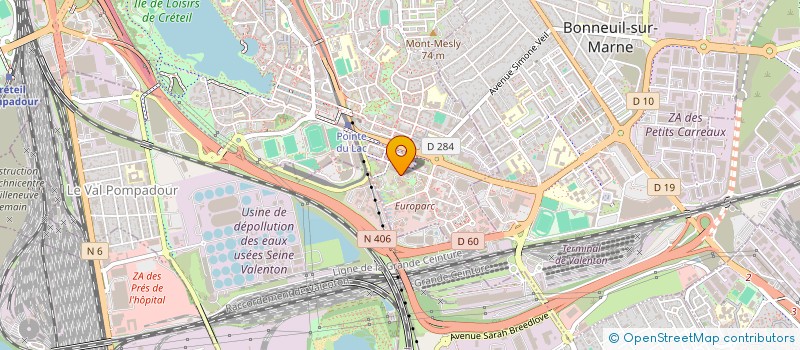 localisation de l'entreprise ALISLACOM GROUP  CRETEIL