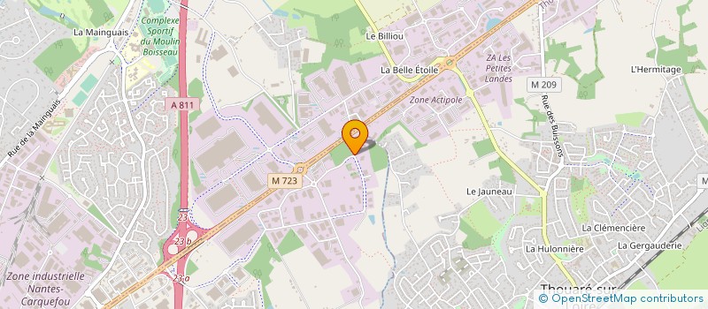 localisation de l'entreprise ALISMA FILTRATION à SAINTE-LUCE-SUR-LOIRE