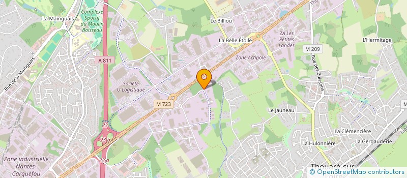 localisation de l'entreprise ALISMA INVEST  SAINTE-LUCE-SUR-LOIRE