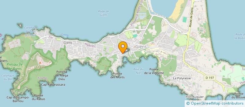 localisation de l'entreprise ALISOBERT à HYERES