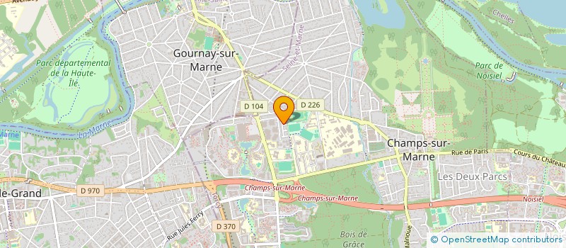 localisation de l'entreprise ALISON  CHAMPS-SUR-MARNE