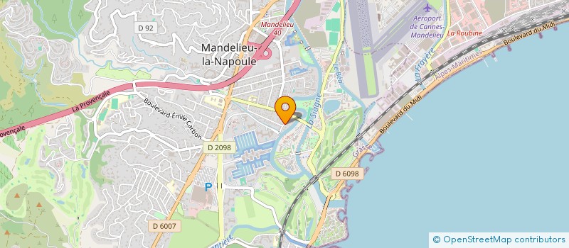 localisation de l'entreprise ALISON WAVE ATTITUDE - CLUB DE LONGE COTE  MANDELIEU-LA-NAPOULE