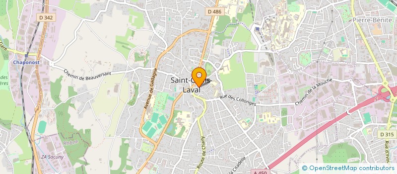 localisation de l'entreprise ALISS à SAINT-GENIS-LAVAL