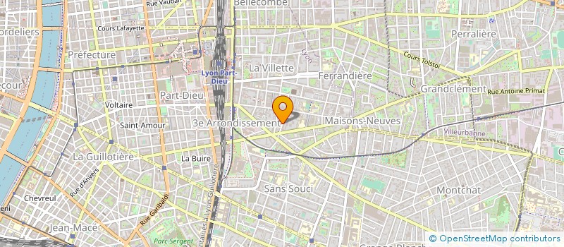 localisation de l'entreprise ALISS D à LYON