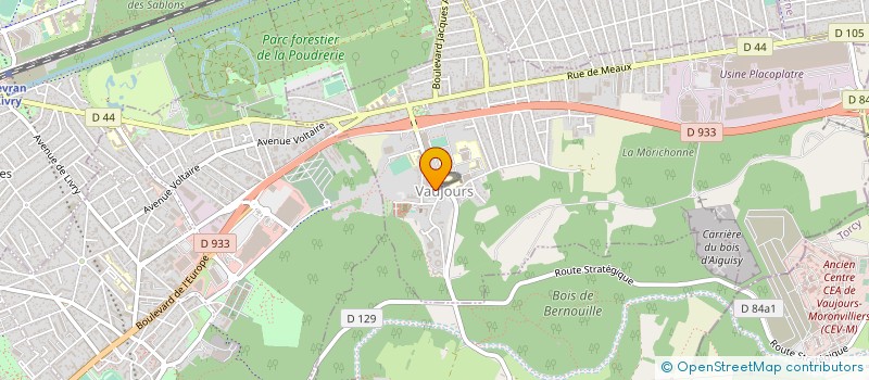 localisation de l'entreprise ALISTAR à VAUJOURS
