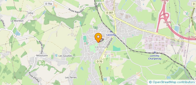 localisation de l'entreprise ALISU  LENTILLY