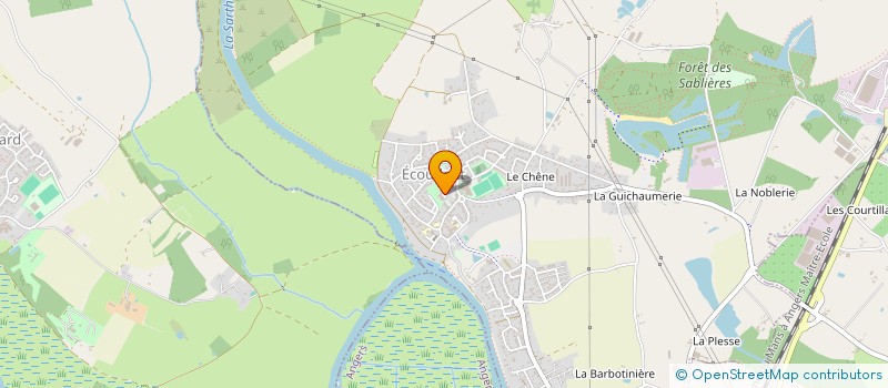 localisation de l'entreprise ALITECH à ANGERS