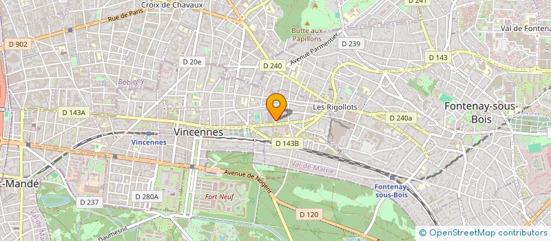 localisation de l'entreprise ALITEO à VINCENNES