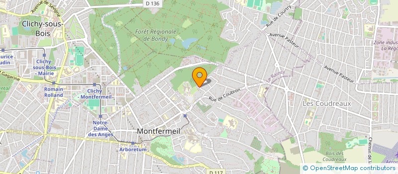 localisation de l'entreprise ALITHIB à MONTFERMEIL