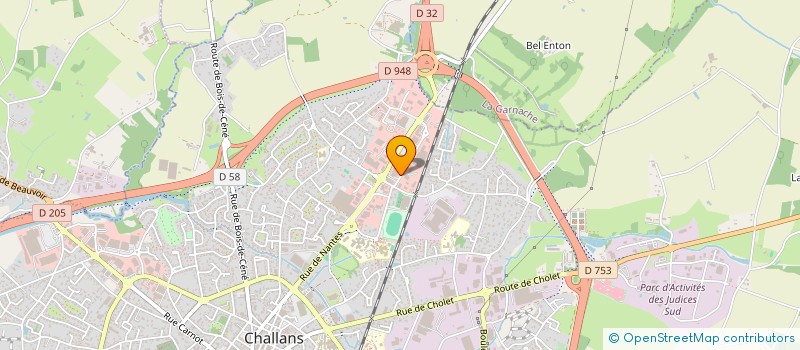 localisation de l'entreprise ALITOM à CHALLANS