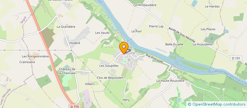 localisation de l'entreprise ALIUM-CONSEIL  ERDRE-EN-ANJOU