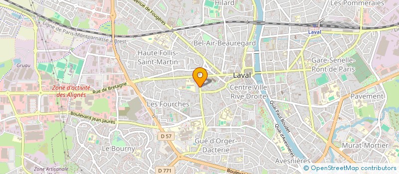 localisation de l'entreprise ALIUS GESTION à LAVAL
