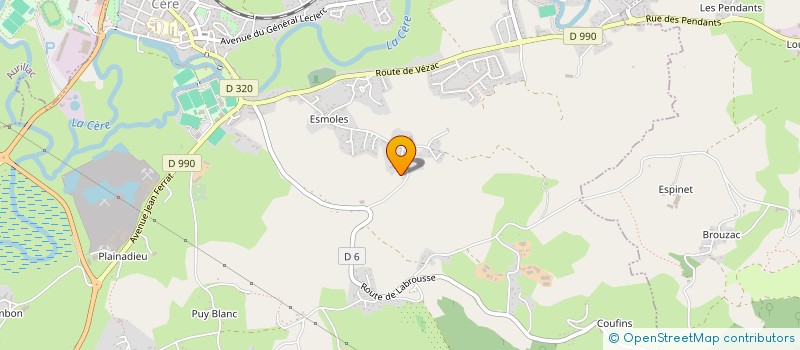 localisation de l'entreprise ALIVE BIOTICS CONSULTING à ARPAJON-SUR-CERE