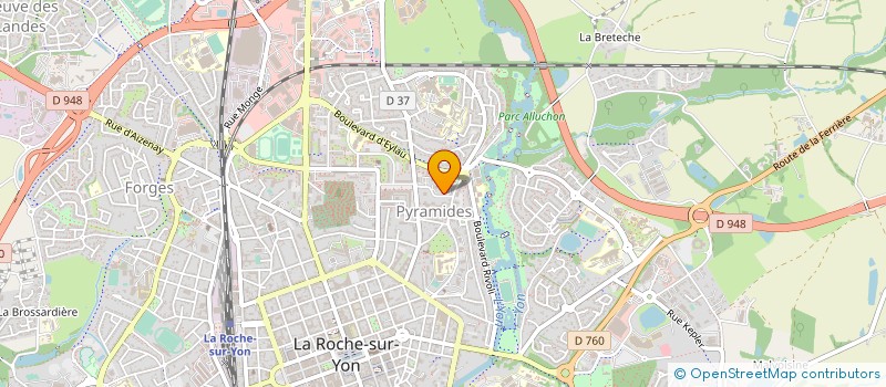 localisation de l'entreprise ALIVE DANCE CHEERLEADERS à LA ROCHE-SUR-YON