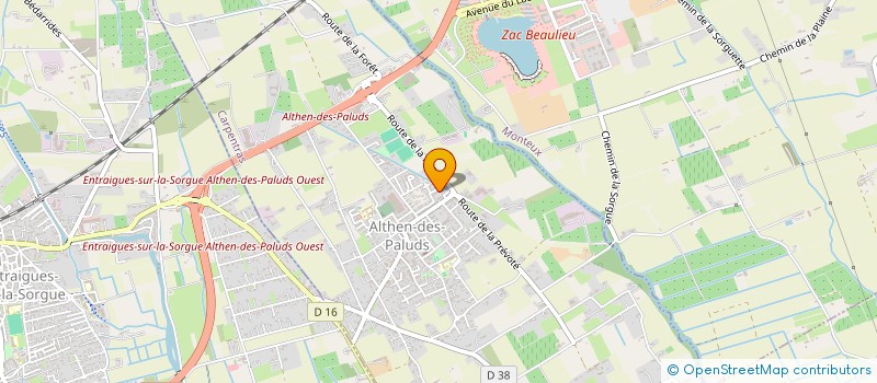 localisation de l'entreprise ALIVEO  ALTHEN DES PALUDS