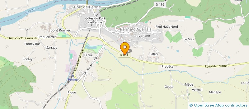 localisation de l'entreprise ALIVETS  PENNE-D'AGENAIS