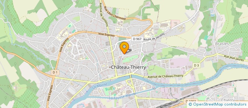 localisation de l'entreprise ALIX à CHATEAU-THIERRY
