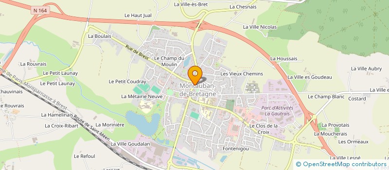 localisation de l'entreprise ALIX  MONTAUBAN-DE-BRETAGNE