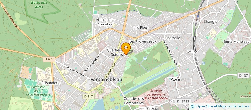 localisation de l'entreprise ALIX à FONTAINEBLEAU