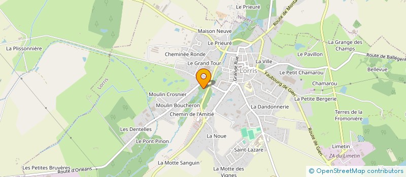 localisation de l'entreprise ALIX.  LORRIS
