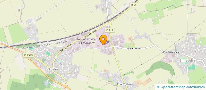 localisation de l'entreprise ALIX ASCENSEURS à AVELIN