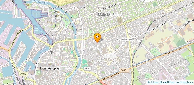 localisation de l'entreprise ALIX ASCENSEURS COTE D OPALE à DUNKERQUE