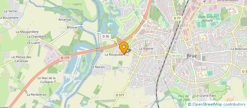localisation de l'entreprise ALIX CHRISTIAN ET BLIN GILBERTE  BRUZ