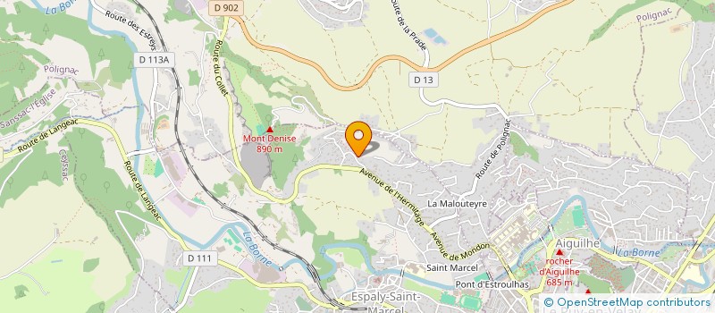 localisation de l'entreprise ALIX CONSEIL  ESPALY-SAINT-MARCEL