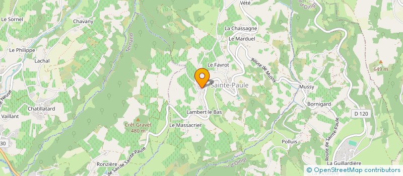 localisation de l'entreprise ALIX EARL  SAINTE-PAULE