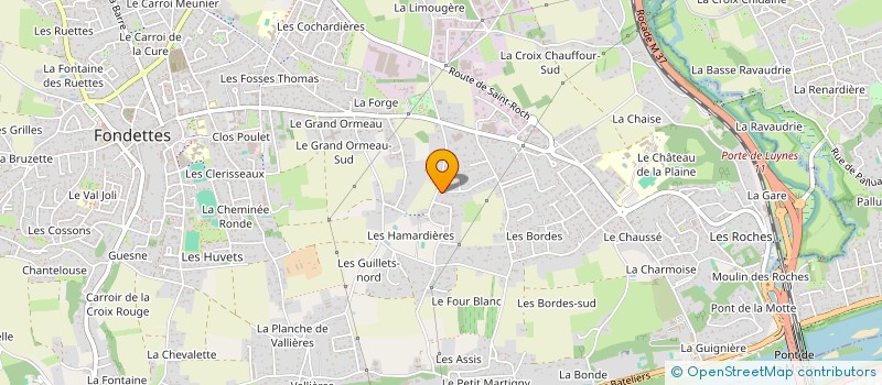 localisation de l'entreprise ALIX MARTIN - SOCIETE DE PARTICIPATIONS FINANCIERES DE PROFESSIONS LIBERALES DE VETERINAIRES  FONDETTES