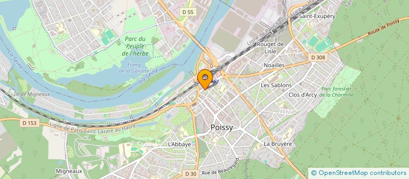 localisation de l'entreprise ALIX MOTOS à POISSY