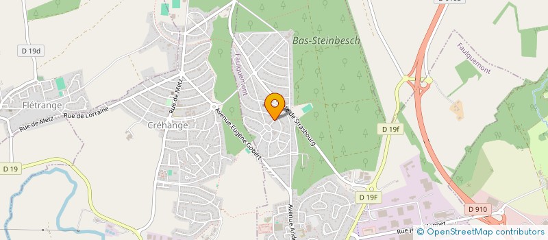 localisation de l'entreprise ALIX NOUVEAUTES  FAULQUEMONT