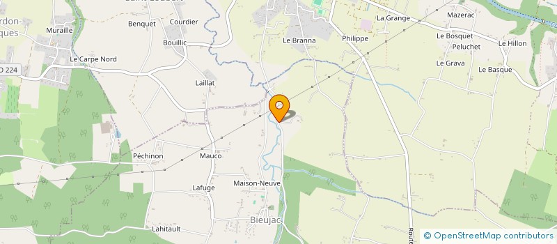 localisation de l'entreprise ALIXANE  BIEUJAC