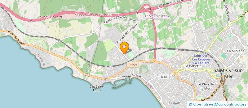 localisation de l'entreprise ALIXCASA à SAINT-CYR-SUR-MER