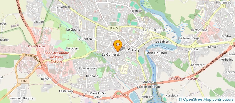 localisation de l'entreprise ALIXE à AURAY
