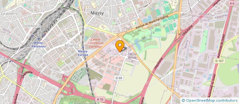 localisation de l'entreprise ALIXIA à MASSY