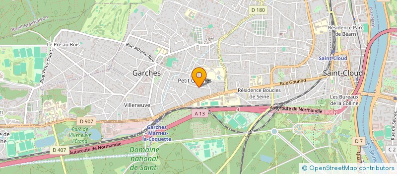 localisation de l'entreprise ALIXPRO  GARCHES