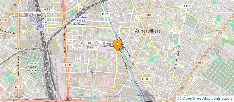 localisation de l'entreprise ALIYA BIJOUX  AUBERVILLIERS