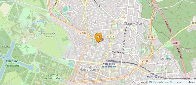 localisation de l'entreprise ALIYACAR à VERSAILLES