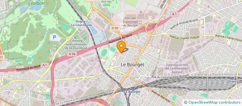 localisation de l'entreprise ALIYAH à LE BOURGET