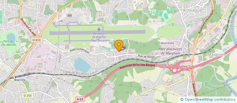 localisation de l'entreprise ALIZA  ANGLET