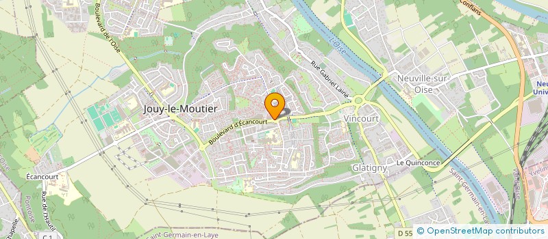 localisation de l'entreprise ALIZA  JOUY-LE-MOUTIER