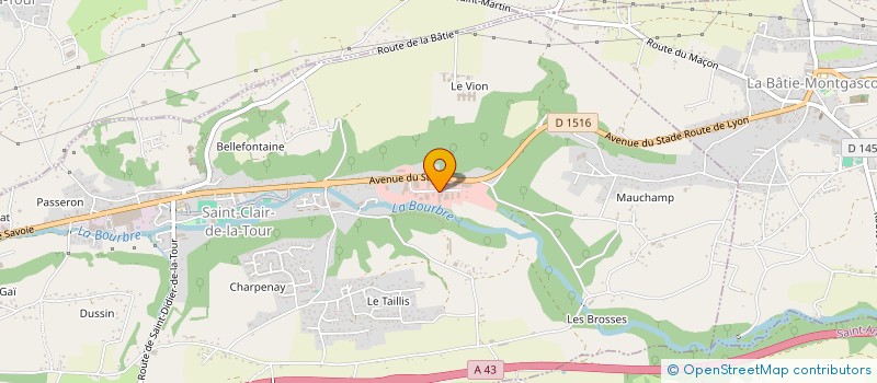 localisation de l'entreprise ALIZALP à ROCHETOIRIN